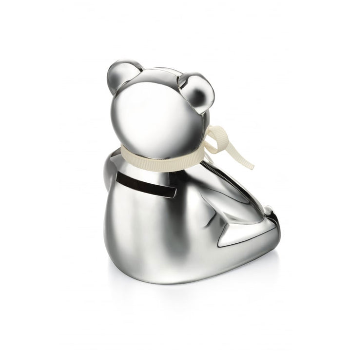 Silver Plated Bear Money Box