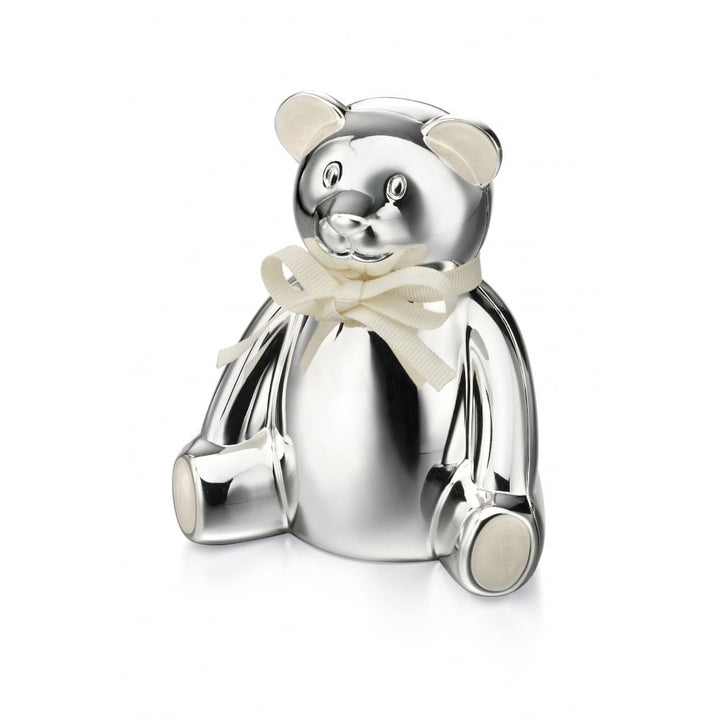 Silver Plated Bear Money Box
