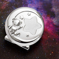 Silver Plated Moon and Stars Ted Money Box