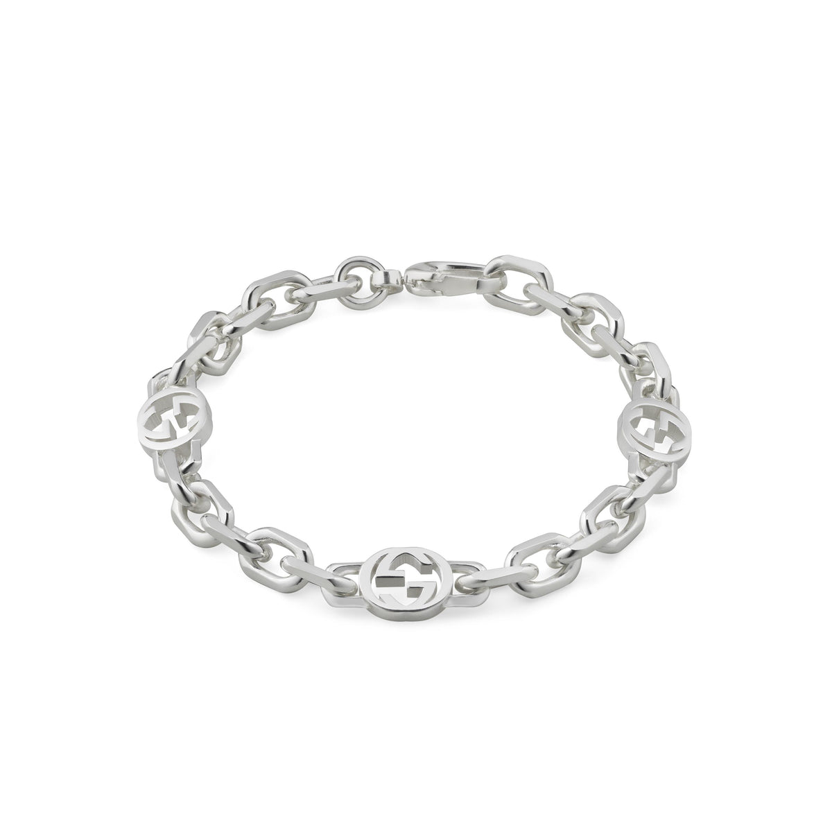 Gucci Interlocking G Silver Bracelet - Michael Jones Jeweller