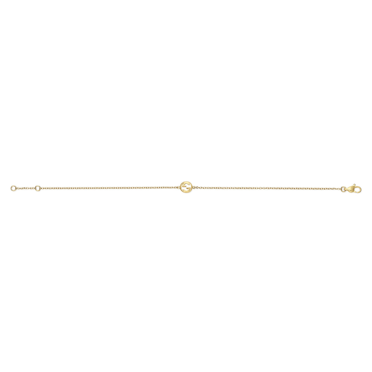 Gucci Interlocking 18ct Yellow Gold Chain Bracelet -17cm - Michael Jones Jeweller