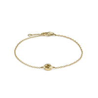 Gucci Interlocking 18ct Yellow Gold Chain Bracelet -17cm