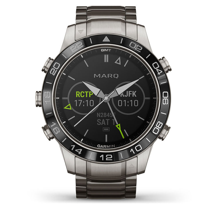 Garmin Marq Aviator Black Titanium and Ceramic Smartwatch 010-02006-04