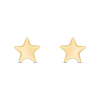 Star 9ct Yellow Gold Stud Earrings