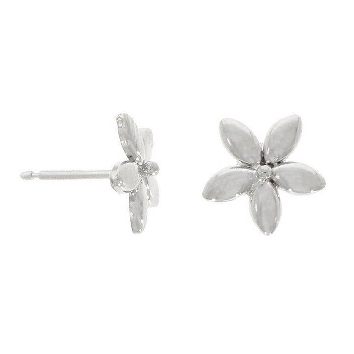 Flower 9ct Yellow Gold Stud Earrings