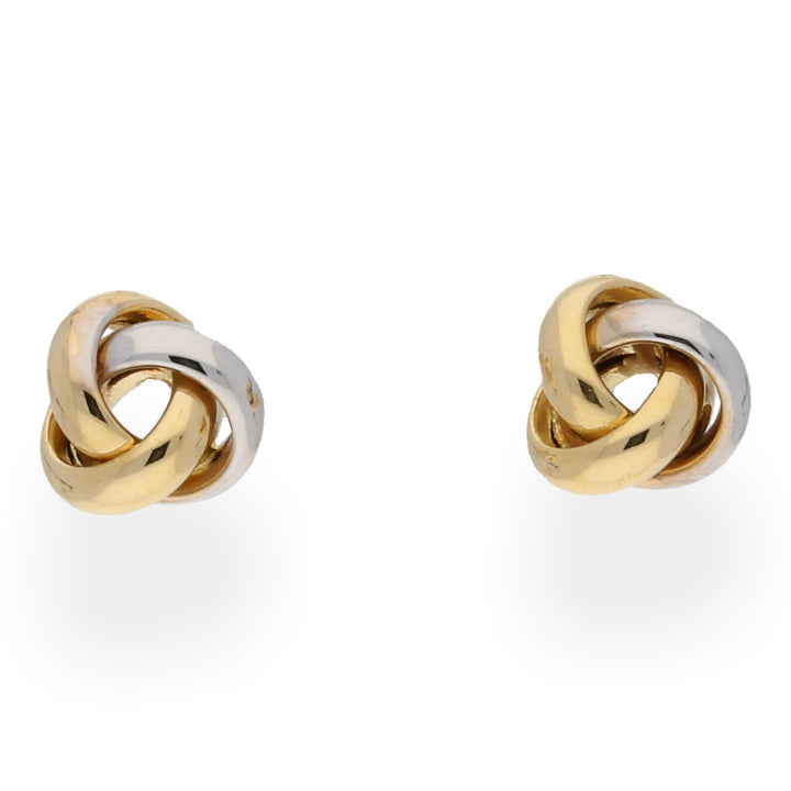 Two Colour Knot Earrings - Michael Jones Jeweller