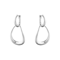 Georg Jensen OFFSPRING Sterling Silver Interlocking Earrings - Michael Jones Jeweller