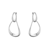 Georg Jensen OFFSPRING Sterling Silver Interlocking Earrings