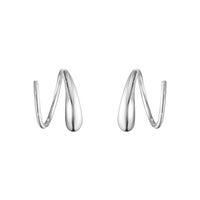 Georg Jensen MERCY Sterling Silver Swirl Earrings - Michael Jones Jeweller