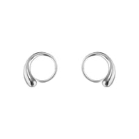 Georg Jensen MERCY Sterling Silver Swirl Earrings