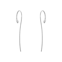 Georg Jensen MERCY Sterling Silver Long Earrings - Michael Jones Jeweller