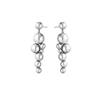 Georg Jensen MOONLIGHT GRAPES Sterling Silver Drop Earrings - Michael Jones Jeweller