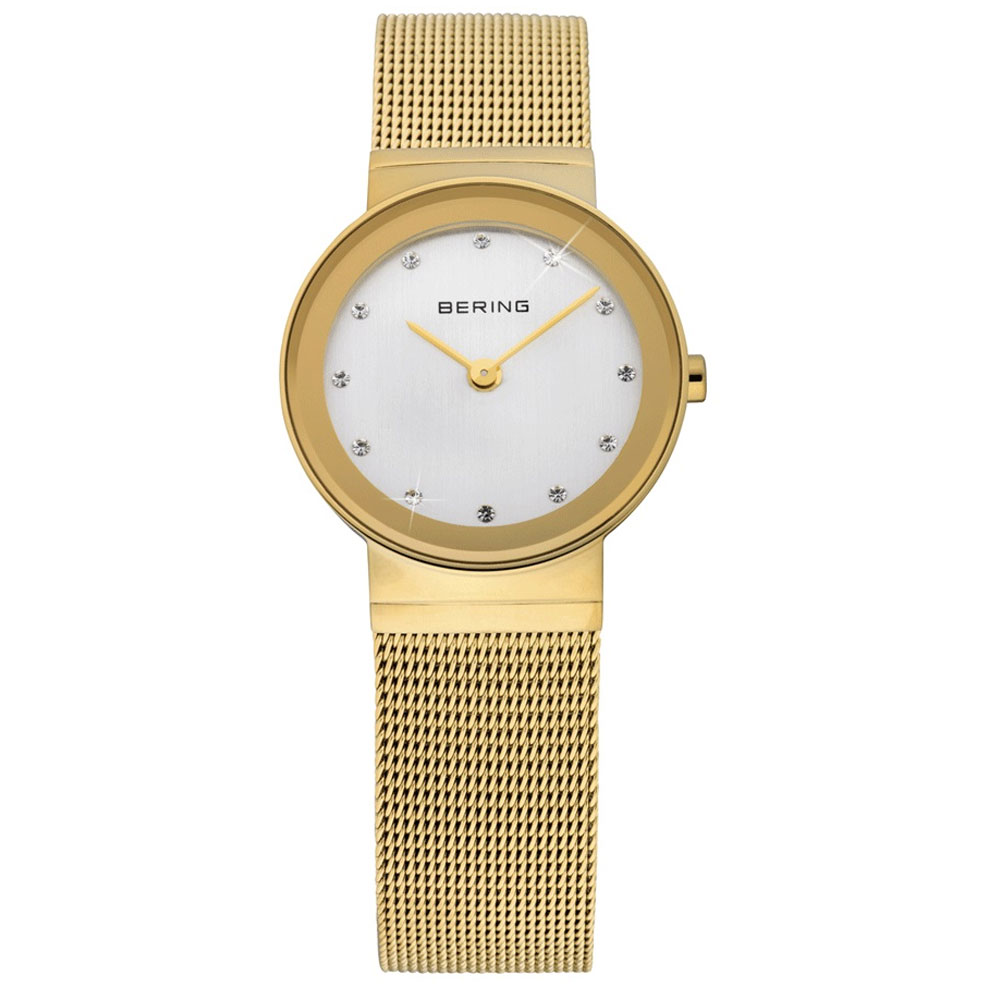 Bering 26mm Yellow Mesh Quartz Watch 10126-334 - Michael Jones Jeweller