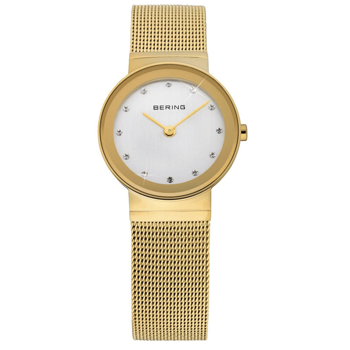 Bering 26mm Yellow Mesh Quartz Watch 10126-334