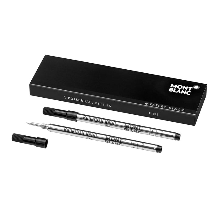 Montblanc Refills 2 Rollerball Pen (F)  Mystery Black - Michael Jones Jeweller