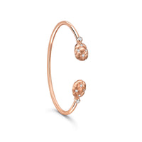 Fabergé Treillage Diamond 18ct Rose Gold Open Bangle - Michael Jones Jeweller