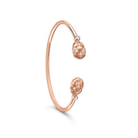 Fabergé Treillage Diamond 18ct Rose Gold Open Bangle