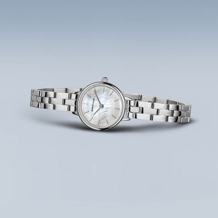 Bering Classic Polished Mother of Pearl Quartz Watch 11022-704