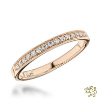 Memoire Classic Bridal 0.15ct Diamond Rose Gold Ring