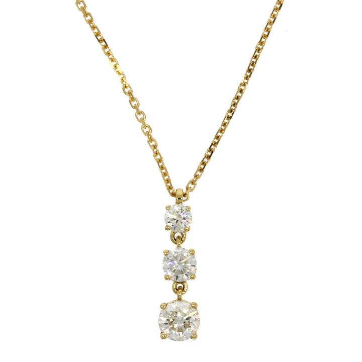 Diamond 0.49ct 18ct Yellow Gold Pendant - Michael Jones Jeweller