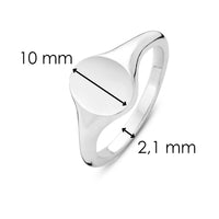 Ti Sento Oval Signet Style Ring - Michael Jones Jeweller
