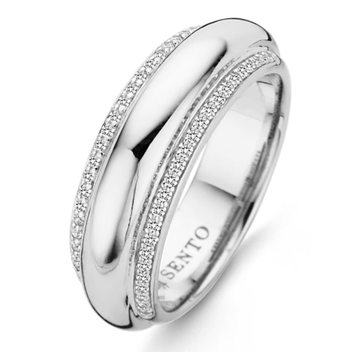 Ti Sento Cubic Zirconia Domed Ring - Michael Jones Jeweller