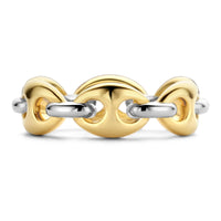 Ti Sento Coffee Bean Link Ring - Michael Jones Jeweller