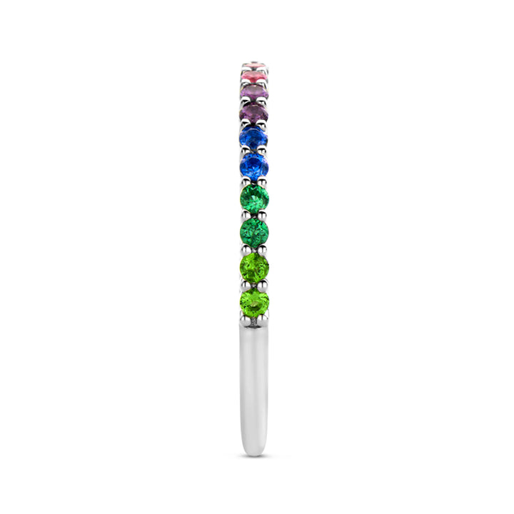 Ti Sento Rainbow Cubic Zirconia Half Eternity Ring - Michael Jones Jeweller