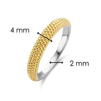 Ti Sento Yellow Gold Plated Bubble Ring - Michael Jones Jeweller
