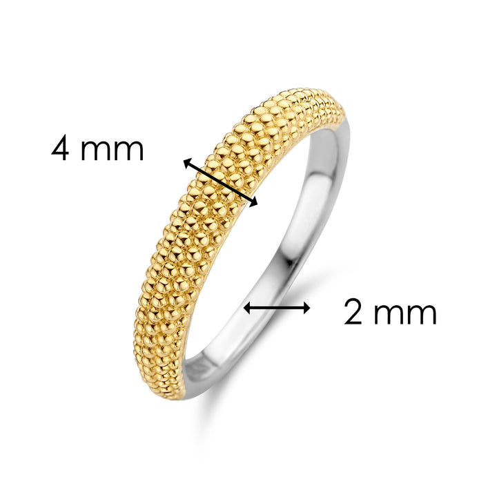 Ti Sento Yellow Gold Plated Bubble Ring - Michael Jones Jeweller