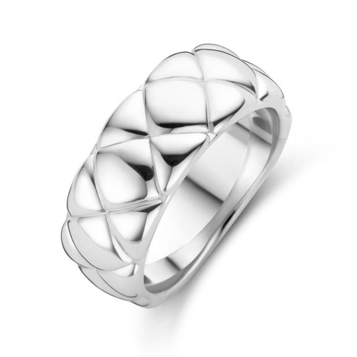 Ti Sento Clover Pattern Wide Ring