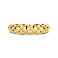 Ti Sento Yellow Gold Plated Clover Patterned Ring