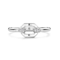 Ti Sento Cubic Zirconia Hexagonal Ring - Michael Jones Jeweller