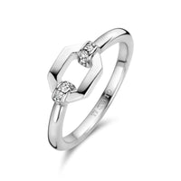 Ti Sento Cubic Zirconia Hexagonal Ring - Michael Jones Jeweller