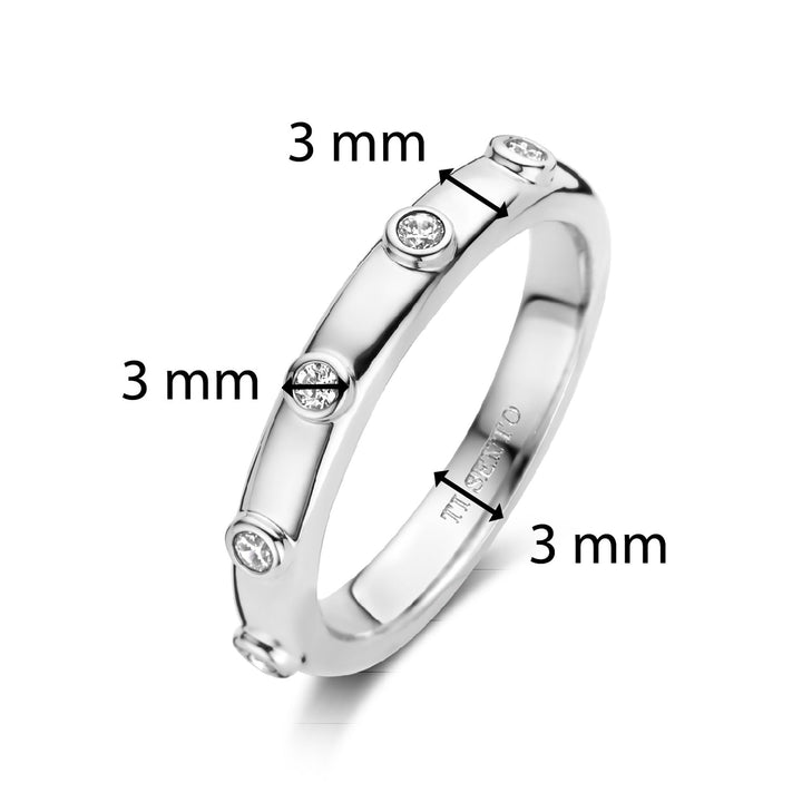 Ti Sento Cubic Zirconia Ring - Michael Jones Jeweller