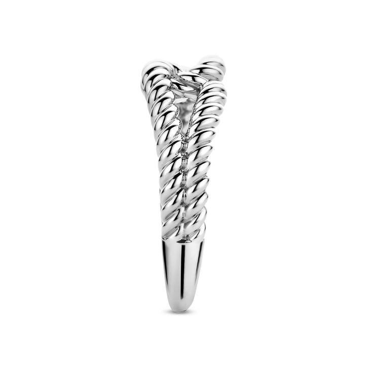 Ti Sento Rope Knot Ring 12323SI (54)