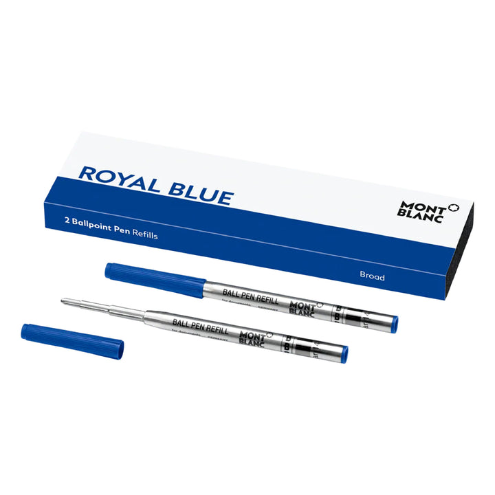 Montblanc Refills 2 Ballpoint Broad Royal Blue - Michael Jones Jeweller