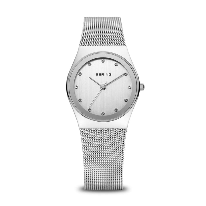 Bering 27mm Crystal Steel Mesh Quarts Watch 12927-000