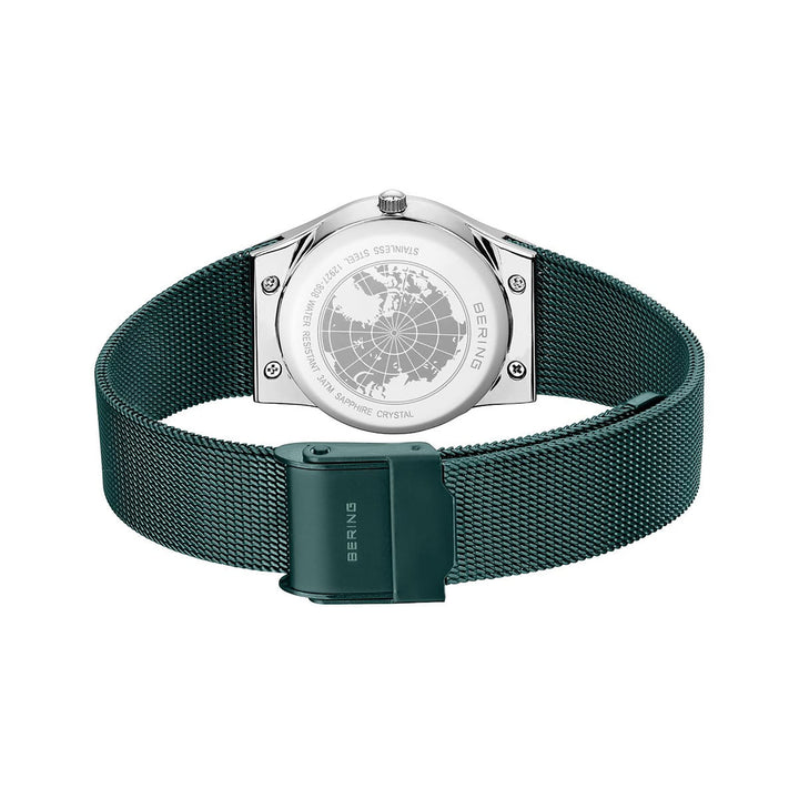 Bering 27mm Teal Classic Steel Quartz Watch 12927-808