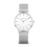 Bering Classic Polished Silver-Tone 34mm Watch 14134-004 - Michael Jones Jeweller