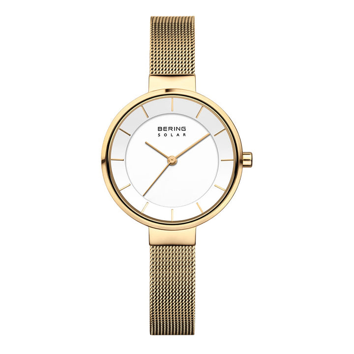 Bering 31mm Steel Mesh Solar Watch 14631-324 - Michael Jones Jeweller