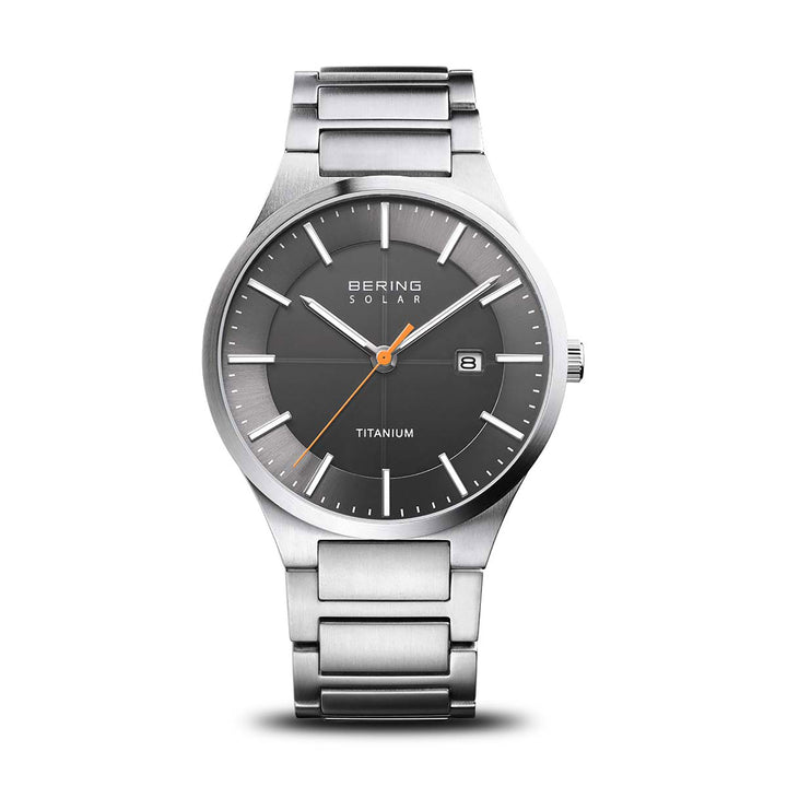 Bering 39mm Titanium Solar Watch 15239-779