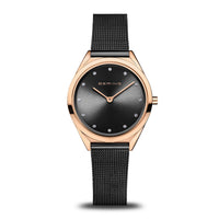 Bering Ultra Slim Rose Gold Plated Quartz Watch 17031-162 - Michael Jones Jeweller