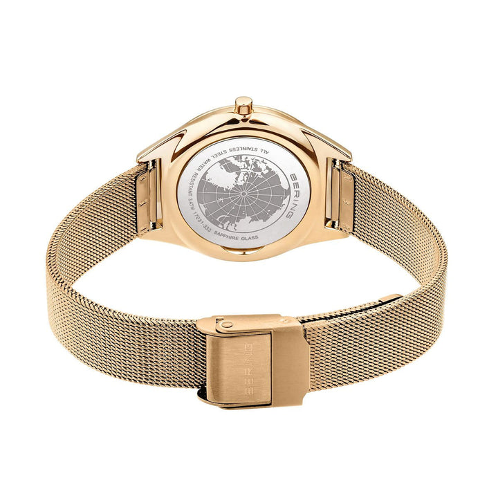 Bering 31mm Ultra Slim Gold Plated Quartz Watch 17031-333