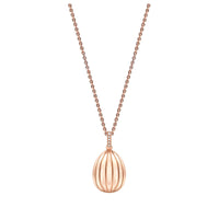 Fabergé Colours of Love 18ct Rose Gold Diamond and Ruby '180' Egg Pendant