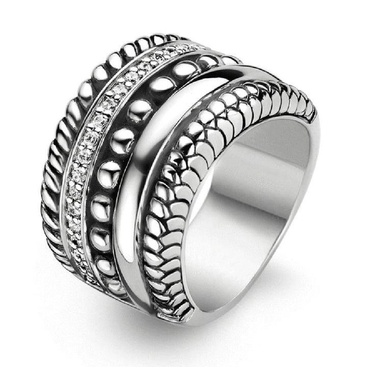 Ti Sento Multi Row Band Ring - Michael Jones Jeweller
