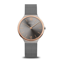 Bering Ultra Slim Rose Gold Plated Quartz Watch 18434-369 - Michael Jones Jeweller
