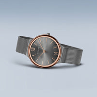 Bering Ultra Slim Rose Gold Plated Quartz Watch 18434-369 - Michael Jones Jeweller