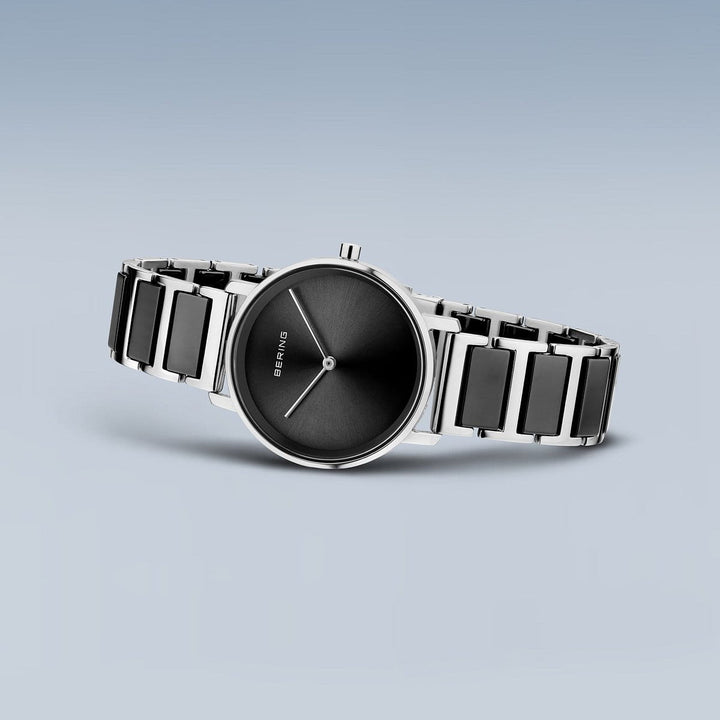 Bering 39mm Black Ceramic Quartz Watch 18539-742