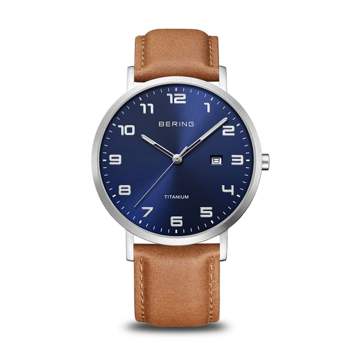 Bering 40mm Titanium Quartz Watch 18640-567